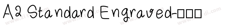 A2 Standard Engraved字体转换